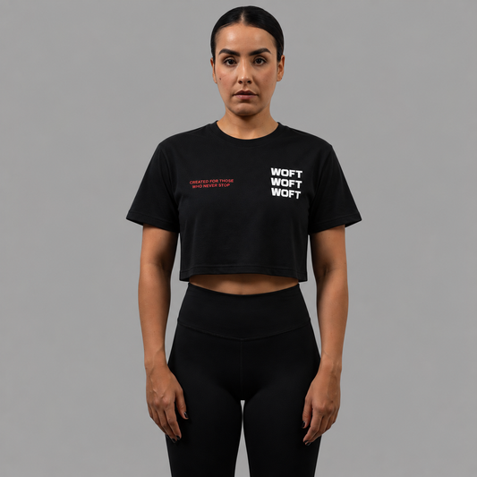 CROP TOP RED RADIAL SPRAY
