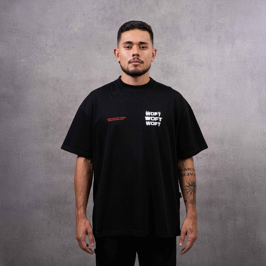 CAMISETA OVERSIZE MICRO RED RADIAL SPRAY