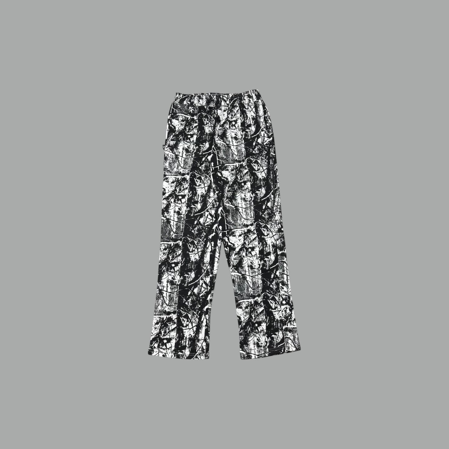 PANTALON DE SUDADERA REAL TREE BLACK & WHITE