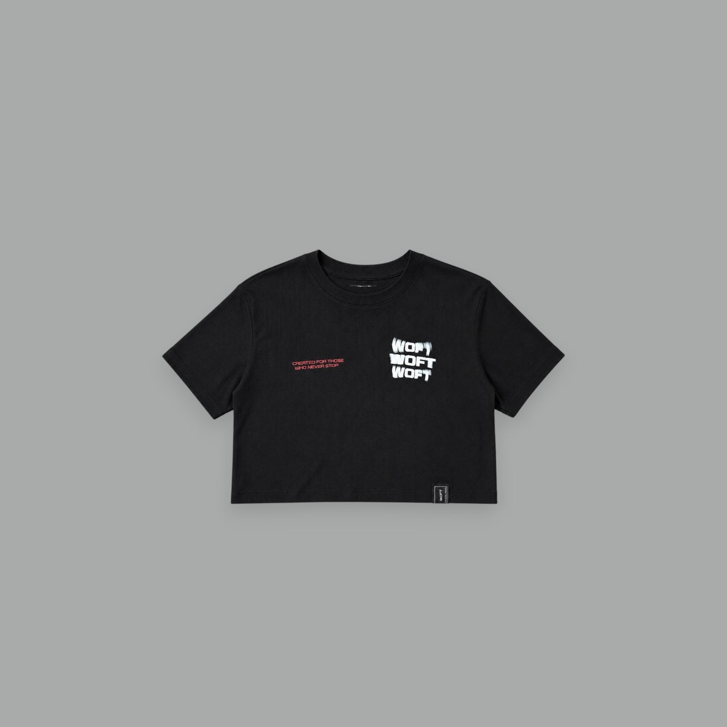 CROP TOP RED RADIAL SPRAY