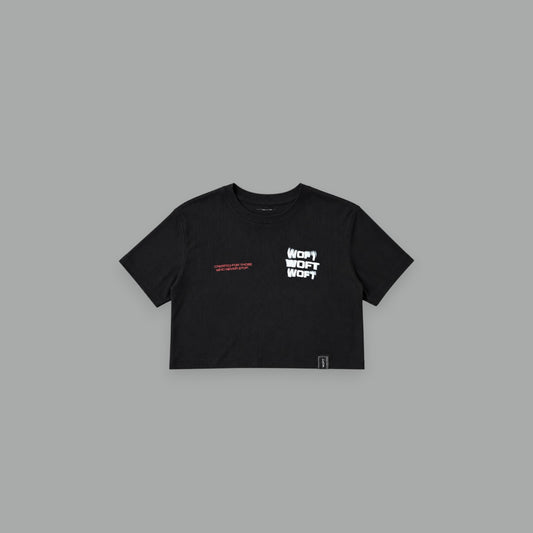 CROP TOP RED RADIAL SPRAY