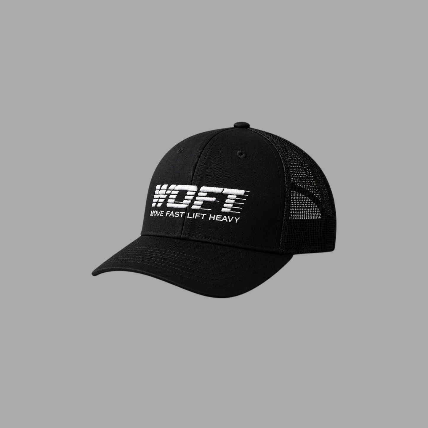 GORRA MOVE FAST BLACK/WHITE