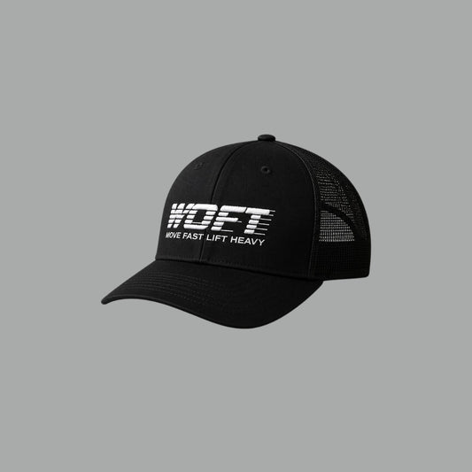 GORRA MOVE FAST BLACK/WHITE