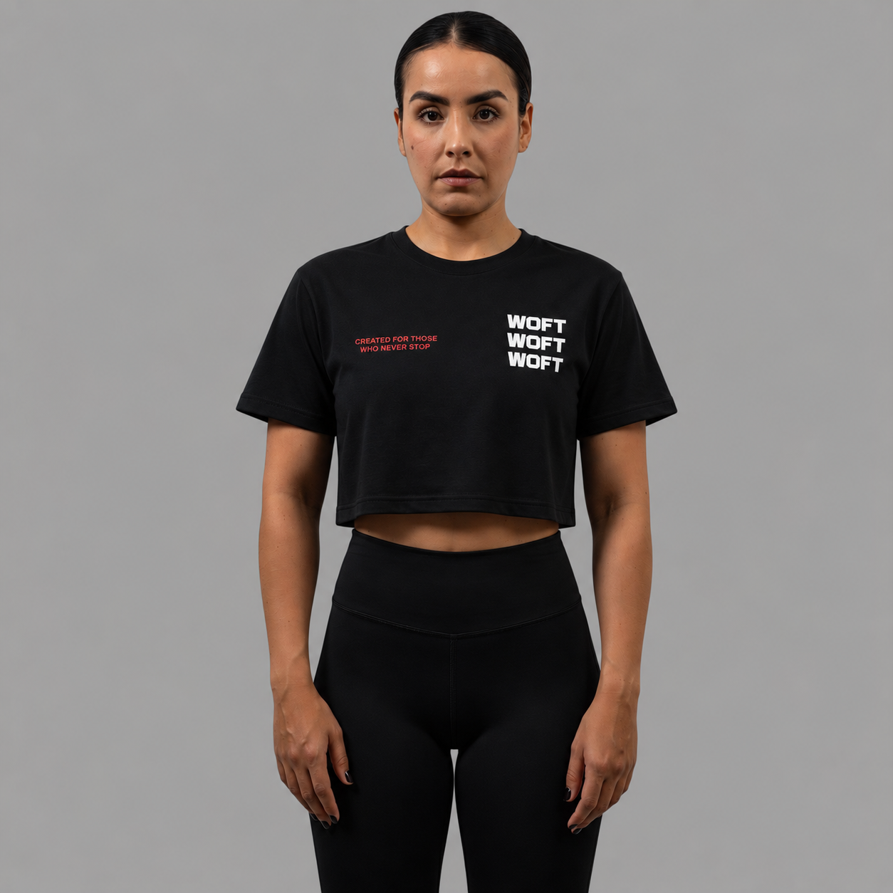 CROP TOP RED RADIAL SPRAY