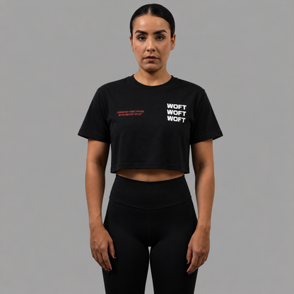 CROP TOP RED RADIAL SPRAY