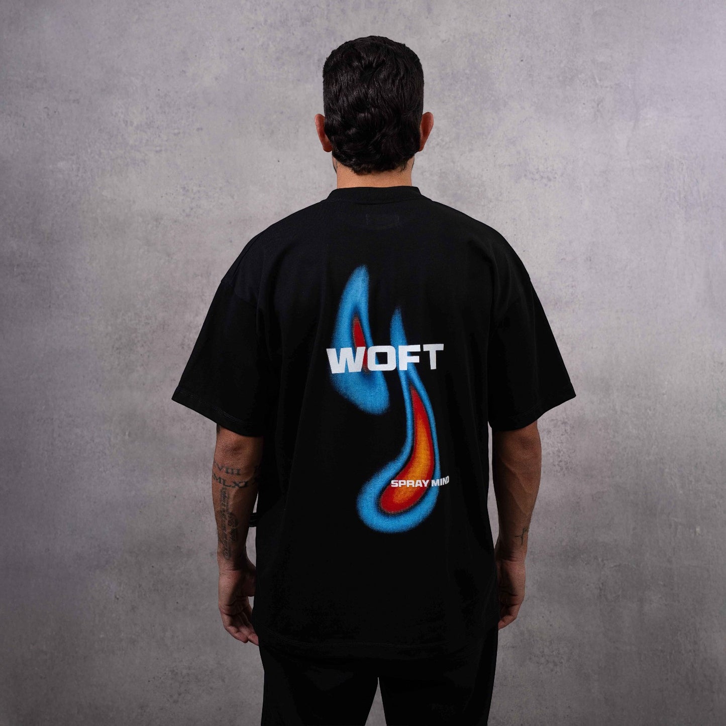 CAMISETA OVERSIZE DIGITAL FLAME SPRAY