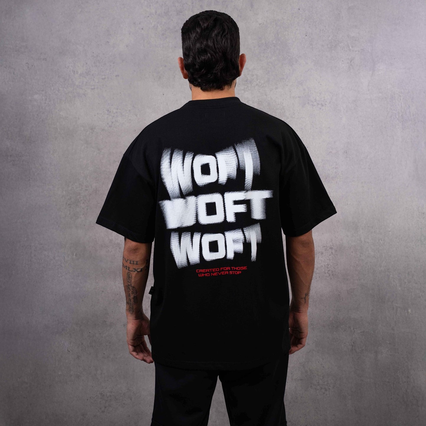 CAMISETA OVERSIZE MICRO RED RADIAL SPRAY