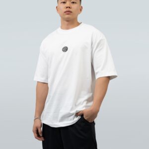 OVERSIZE WORLDWIDE APLIQUE BLANCA