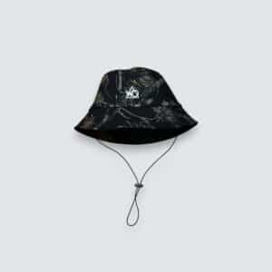 BUCKET HAT REAL TREE BLACK LOGO