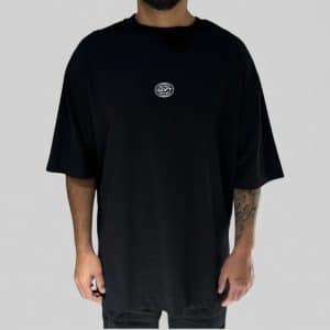 OVERSIZE WORLDWIDE APLIQUE NEGRA