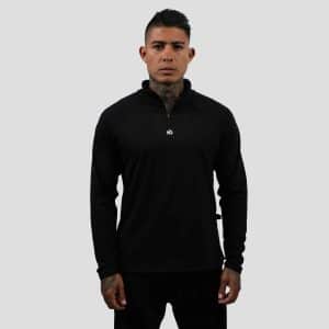 QUARTER ZIP DEPORTIVO BLACK