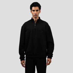 QUARTER ZIP ESSENCE NEGRO