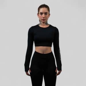 TOP LONGSLEEVE BLACK/WHITE