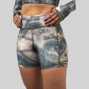 LYCRA SHORT SMOKE GREEN