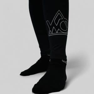 LYCRA LONG BLACK/WHITE LOGO